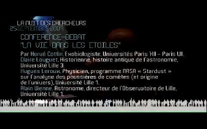 La vie dans les étoiles / Nuit des chercheurs 2009
