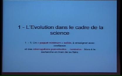 L’évolution, fait, hypothèse ou théorie : le problème de l’administration de la preuve dans les sciences historiques et son retentissement pour leur enseignement / Journée d’études : Évolution ? Évolution ! 