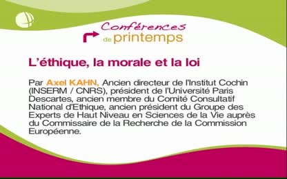 Conférence de printemps 2010 - L’éthique, la morale et la loi