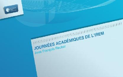 Journées académiques de l’IREM