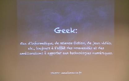 Profession : geek