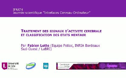 Traitement des signaux d’activité cérébrale et classification des états mentaux
