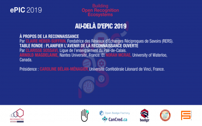 Au-delà d’ePIC 2019