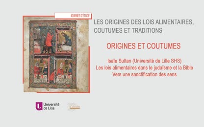 Isaïe Sultan : Les lois alimentaires dans le judaïsme et la Bible : Vers une sanctification des sens 