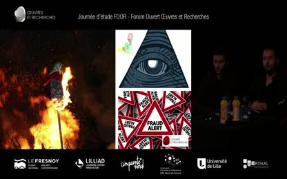 Deux exemples de collaborations universitaires - artistes : Installation vidéo « Please love party » - Installation « Princess of parallelograms: Emotion Detection and Face Generation using GANs »