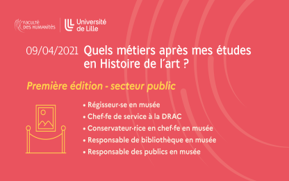 Rencontres métiers Histoire de l&#39;art : Édition n°1 - secteur public