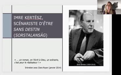« Imre Kertész, scénariste d’Être sans destin », Conférence de Clara Royer 