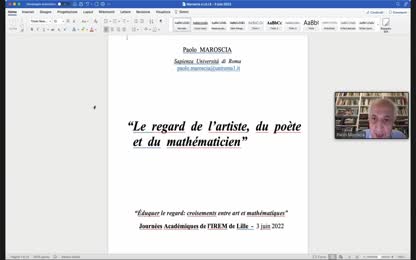 Le regard de l’artiste, du poète et du mathématicien