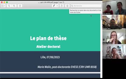  C’est bon, j’ai un plan ! » - Joies et affres du plan de thèse  par Marie Walin