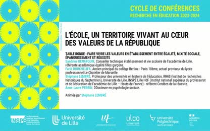 L’École, un territoire vivant au cœur des valeurs de la République - part 2 - Table Ronde
