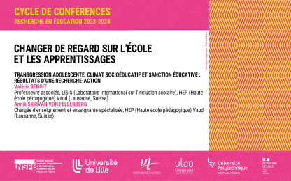 Changer de regard sur l&#39;école et les apprentissages - Transgression adolescente, climat socioéducatif et sanction éducative : résultats d’une recherche-action dans un établissement scolaire secondaire suisse