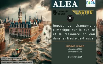 Impact du changement climatique sur la qualité et la ressource en eau dans les Hauts-de-France